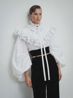 The Poet Cascading Ruffle Detachable Collar