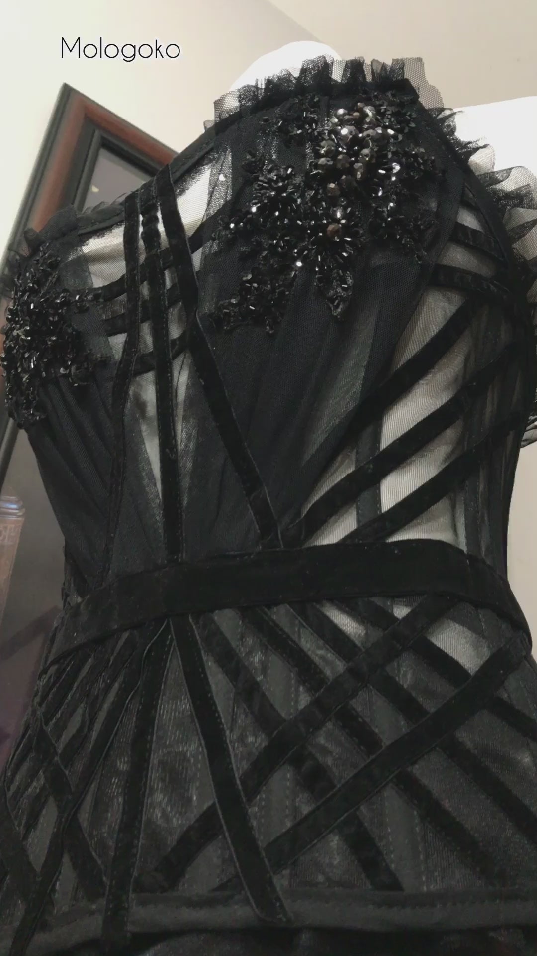 Syrena Tulle Wave High-Low Tulle Skirt