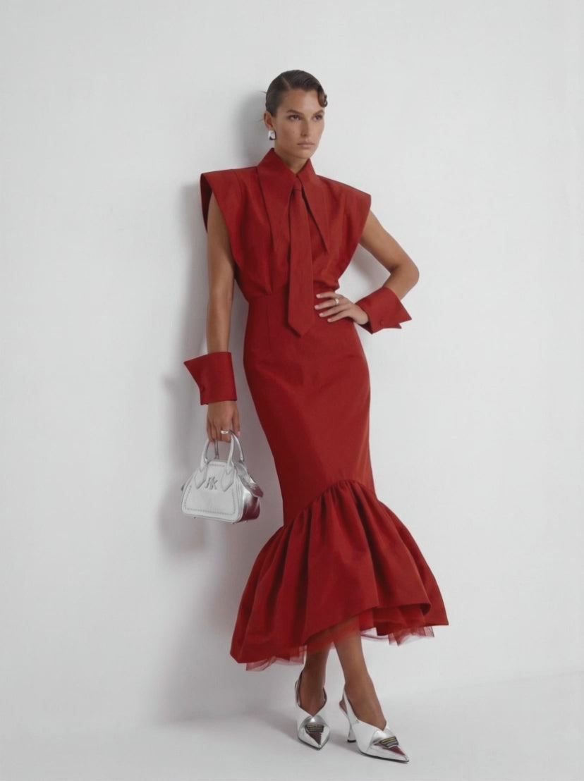 Pam Cotton Tea Length Skirt
