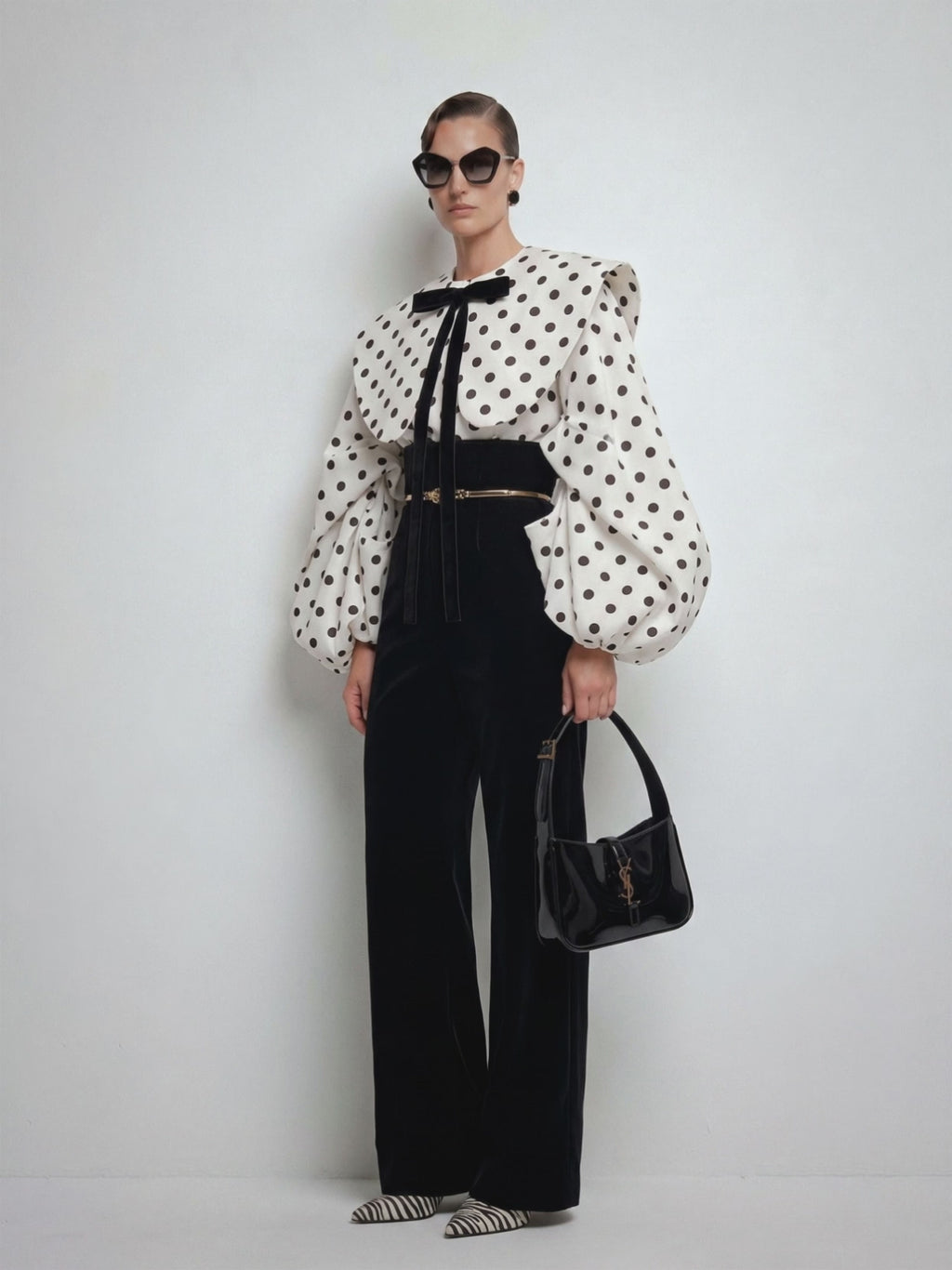 The Colette Polka Dot Detachable Collar