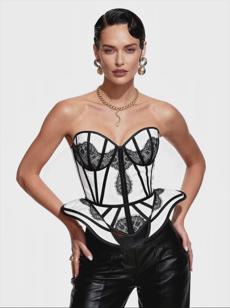 Chapel Window Corset White