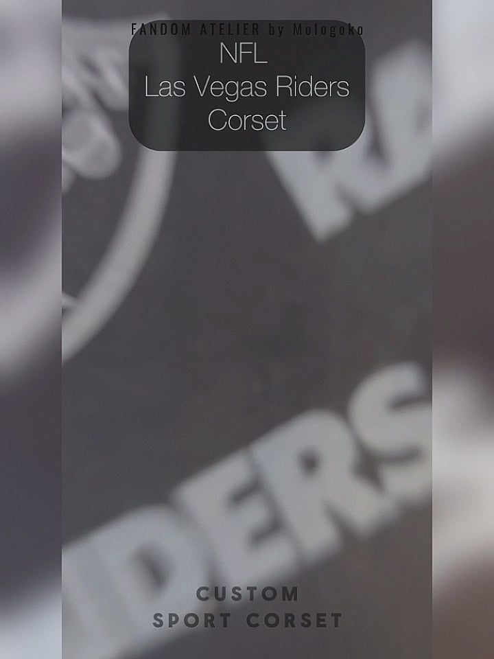 Las Vegas Raiders Football Team Corset Bustier Top