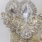 Princess Gold Extra Large Dangle Statement Earrings