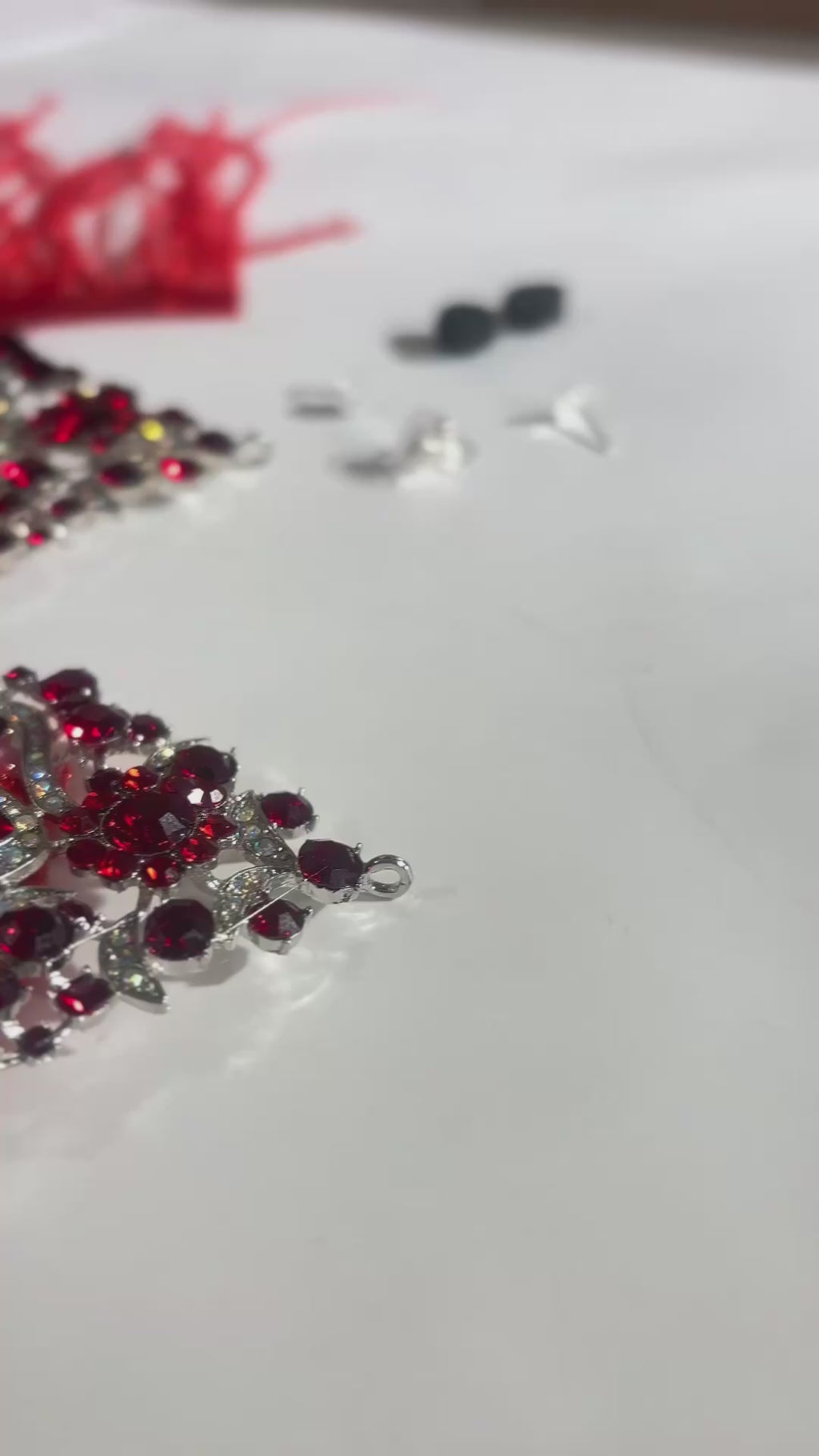 VIOLETA Pink Dangle Statement Feather Earrings