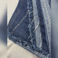 “Fray Play” Sculpted Two-Tone Denim Corset