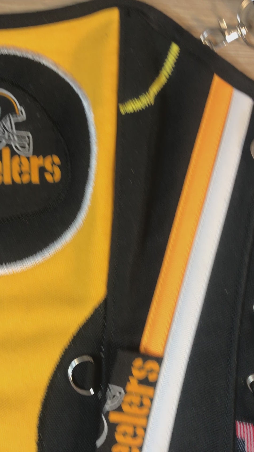 Pittsburgh Steelers Football Team Corset Bustier Top