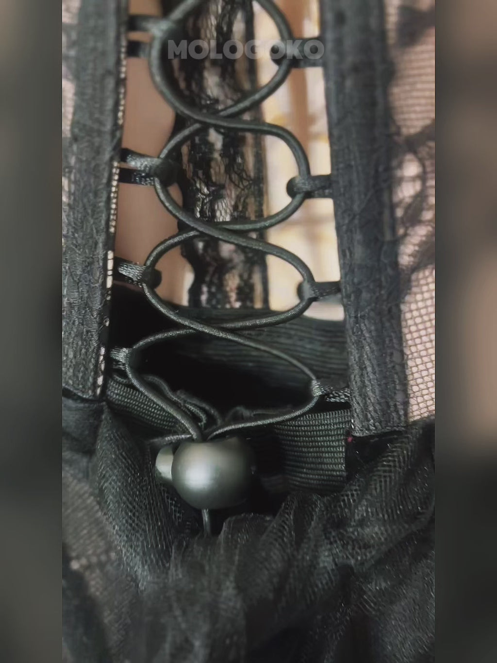 Femme En Noir Black Couture Corseted Dress