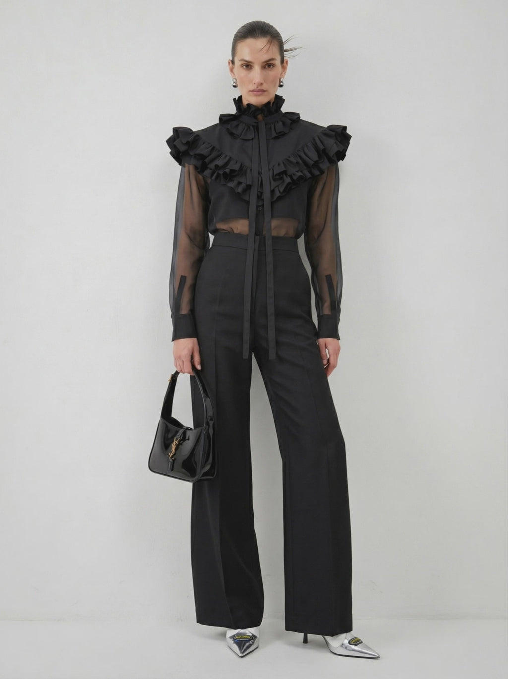 The Poet Cascading Ruffle Detachable Collar