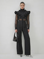 The Poet Cascading Ruffle Detachable Collar