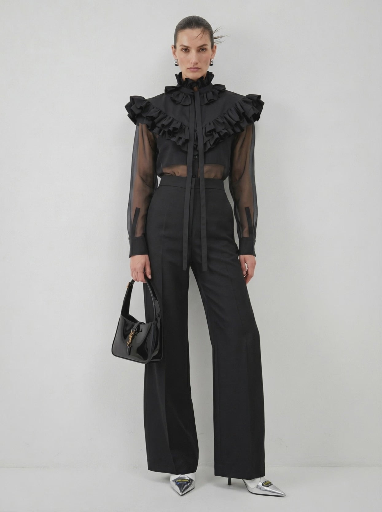 The Poet Cascading Ruffle Detachable Collar