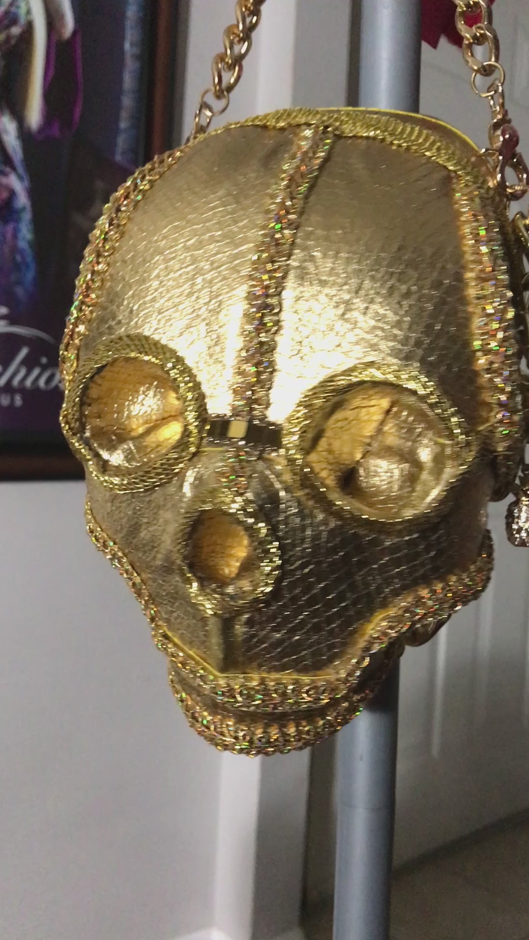 Wednesday Addams Skull Handbag Purse