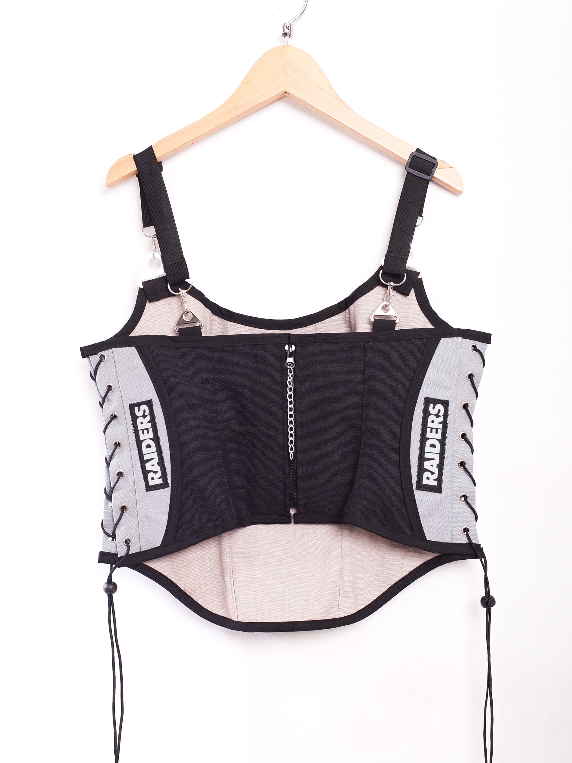 Las Vegas Raiders Football Team Corset Bustier Top