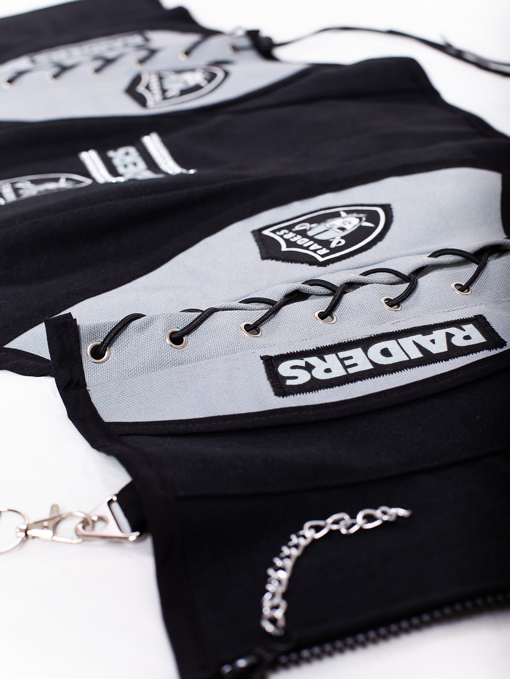 Las Vegas Raiders Football Team Corset Bustier Top