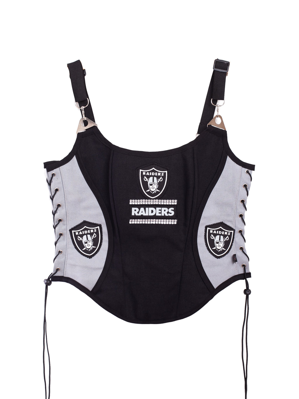 Las Vegas Raiders Football Team Corset Bustier Top