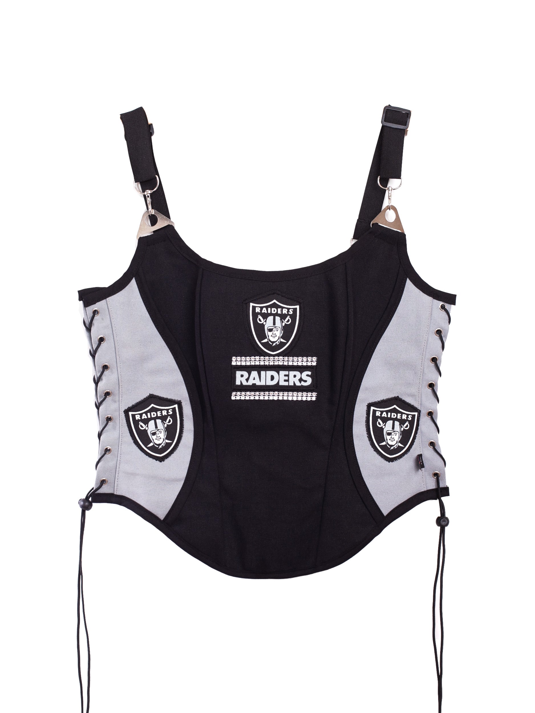 Las Vegas Raiders Football Team Corset Bustier Top