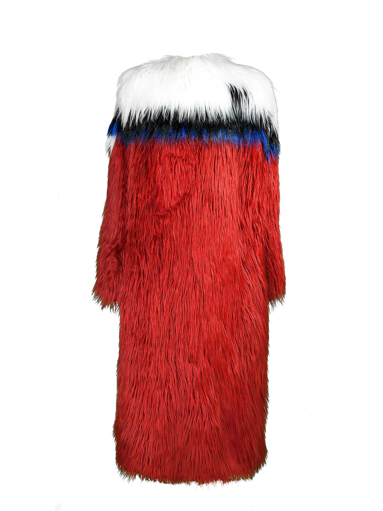 Red Fur Coat One of Kind Exclussive - Mologoko Couture