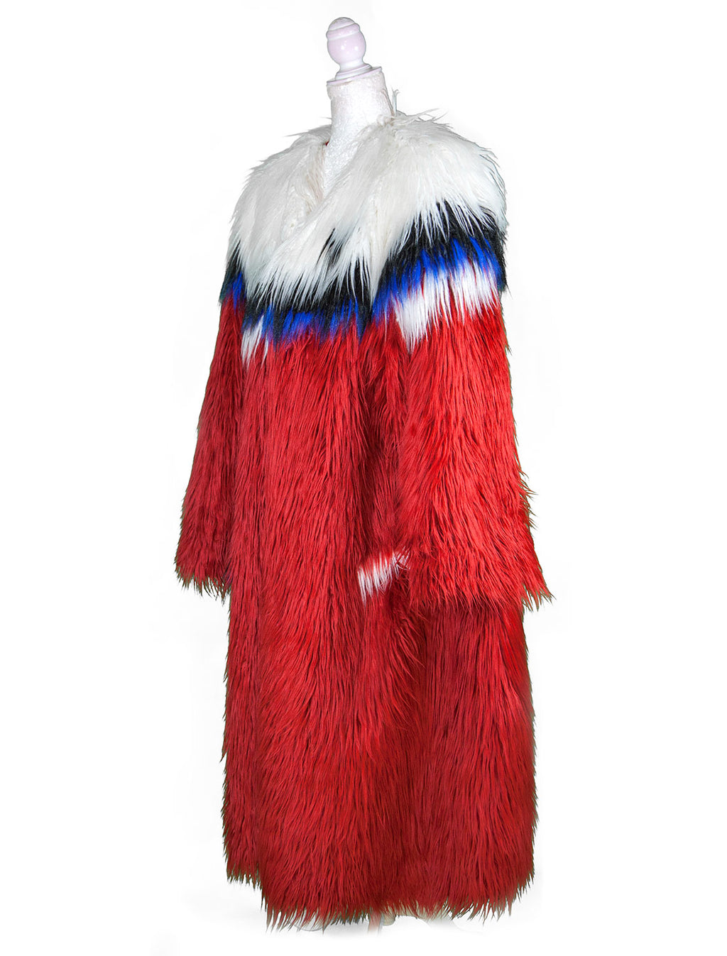 Red Fur Coat One of Kind Exclussive - Mologoko Couture