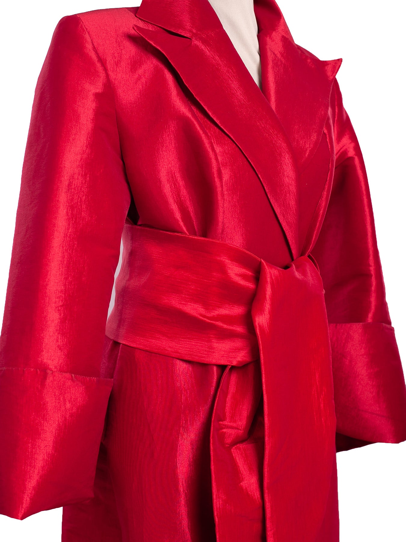 Long Strong Shoulder Coat Dress