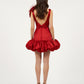 Margot Taffeta Dropwaist Mini Dress