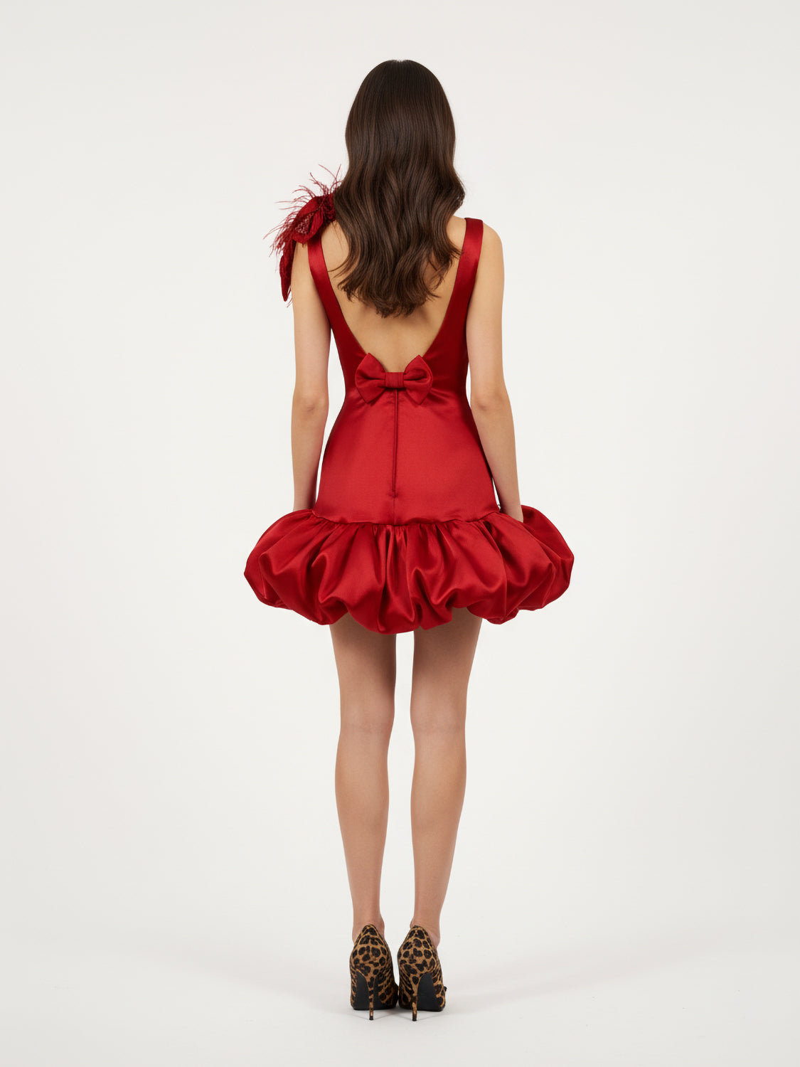 Margot Taffeta Dropwaist Mini Dress