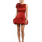 Margot Taffeta Dropwaist Mini Dress