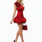 Margot Asymmetrical Neckline Mini Dress