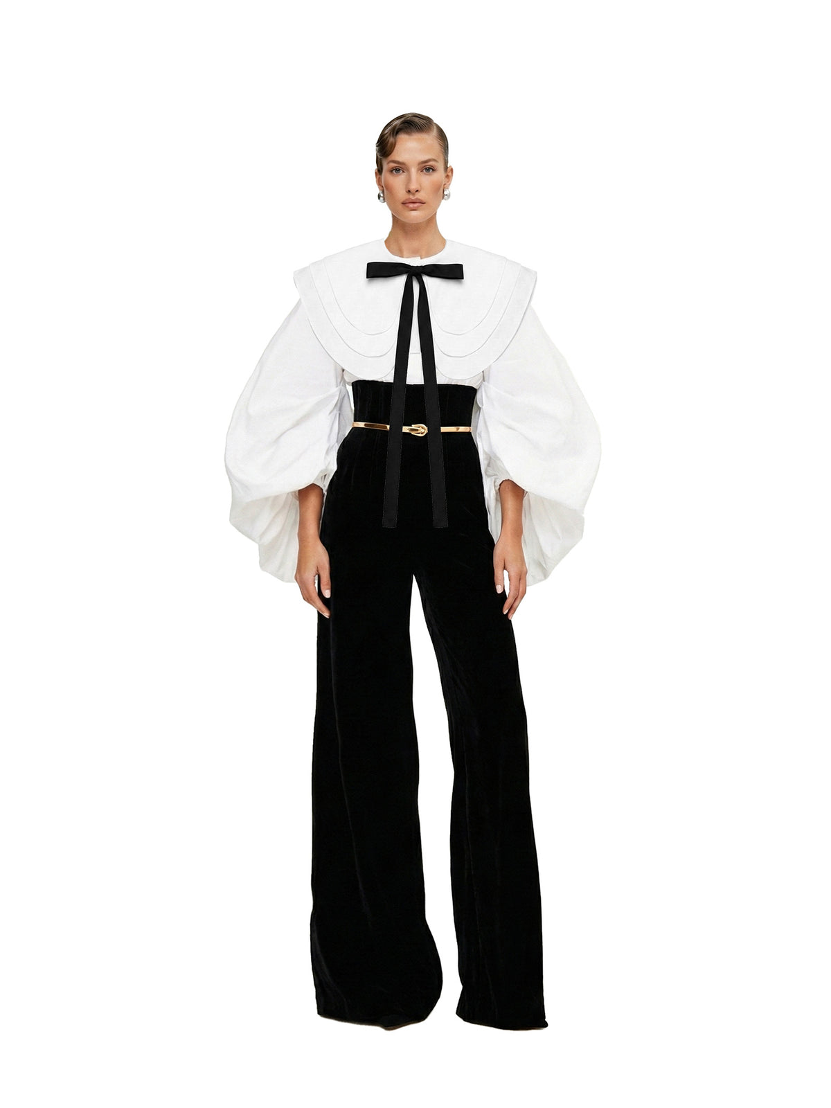 Round Collared Large Detachable 3 Layers Round Collar – Mologoko Couture