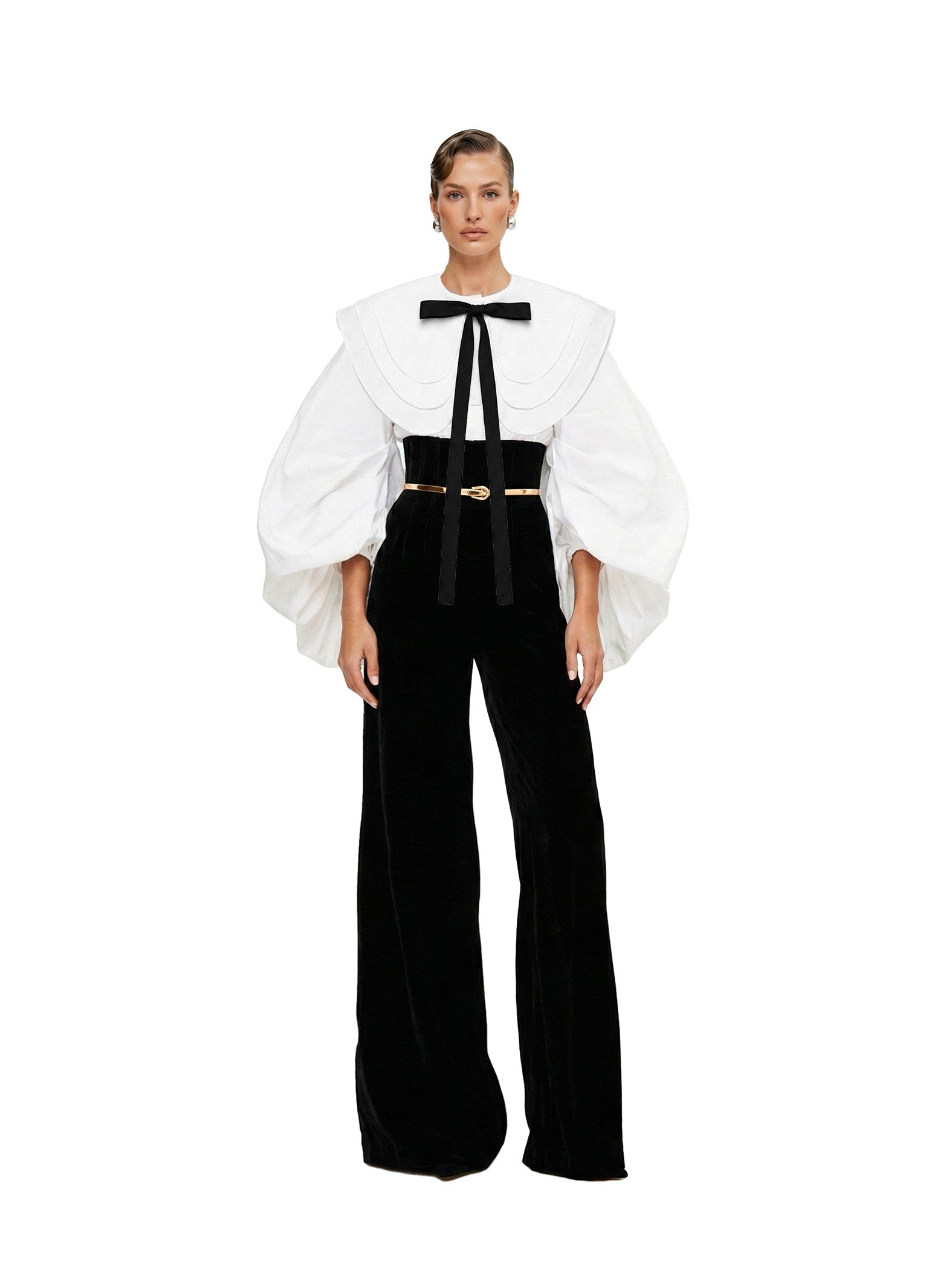 Large Detachable 3 Layers Round Collar