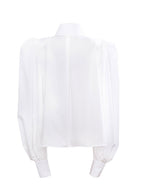 Phyliss Pointy Collar Statement Sleeves Shirt