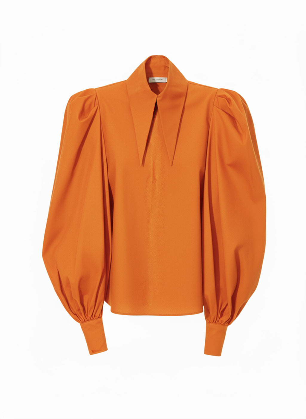 Large Pointy Collar Statement Sleeves Shirt