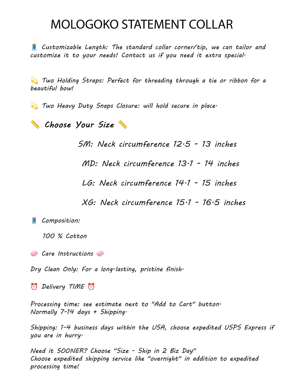 Tuxedo Detachable Collar with Faux Tie