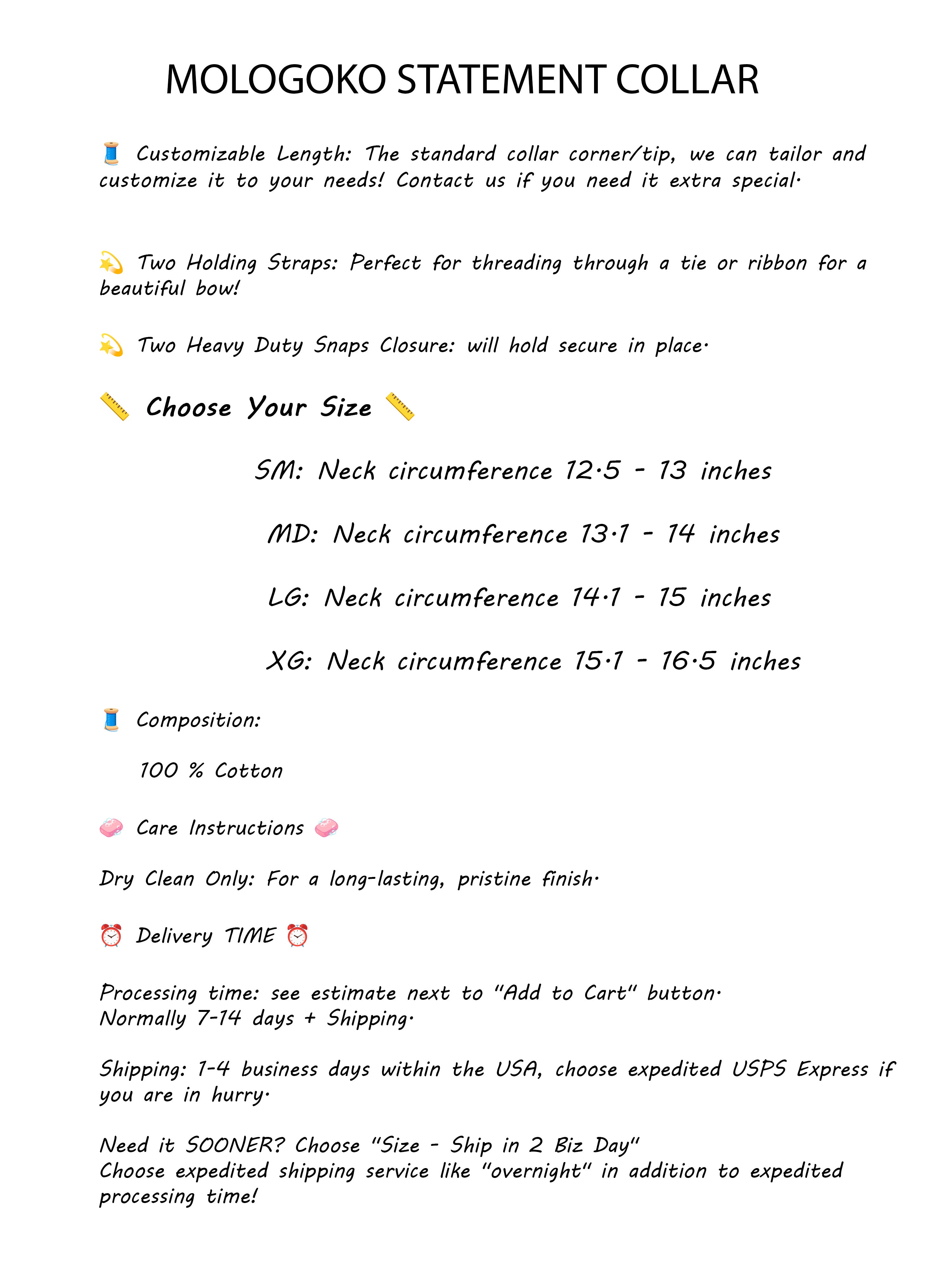 Tuxedo Detachable Collar with Faux Tie