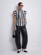 The Baroness 6" Stripped Detachable Cuffs