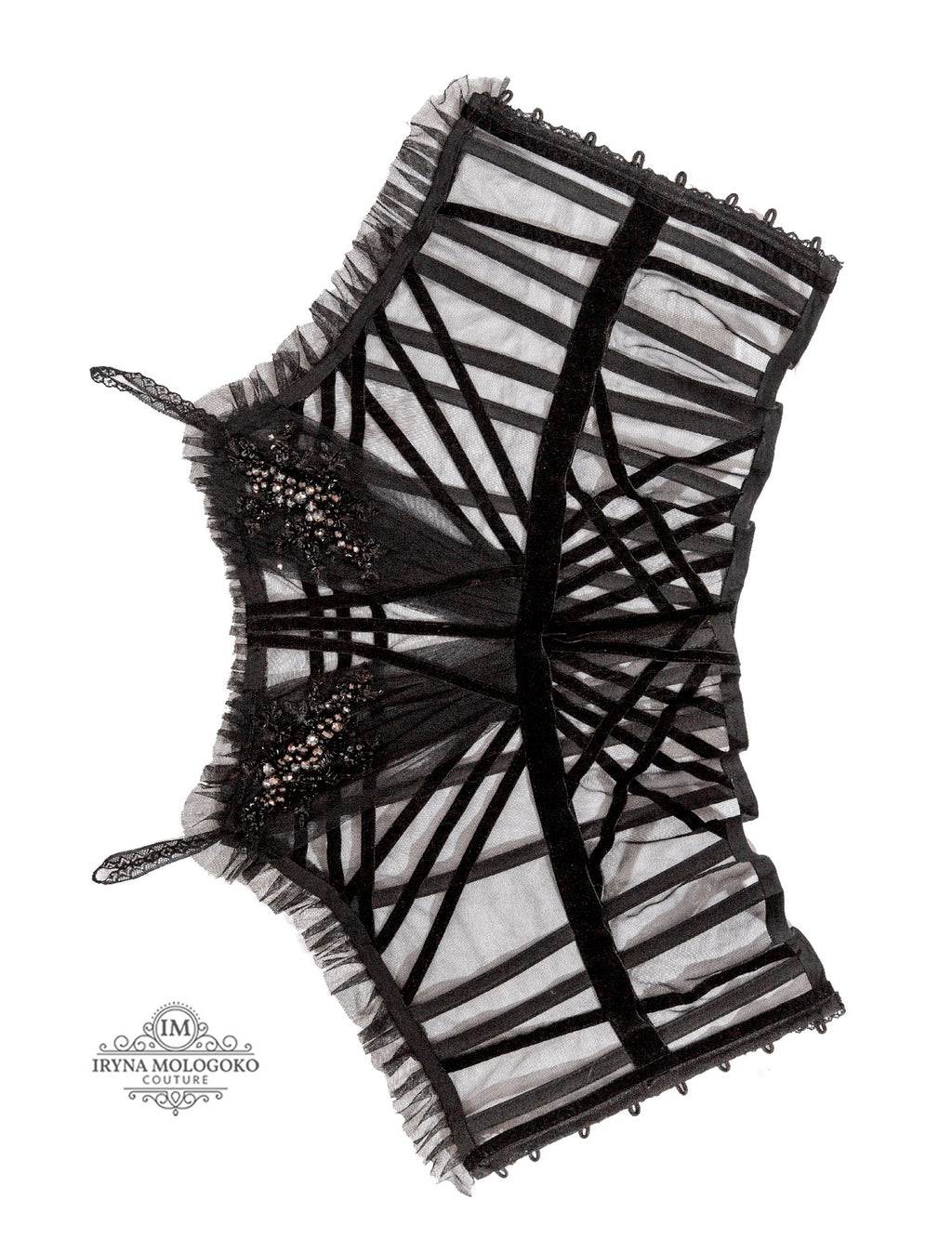 Syrena Red Carpet Style Goth Corset - Mologoko Couture