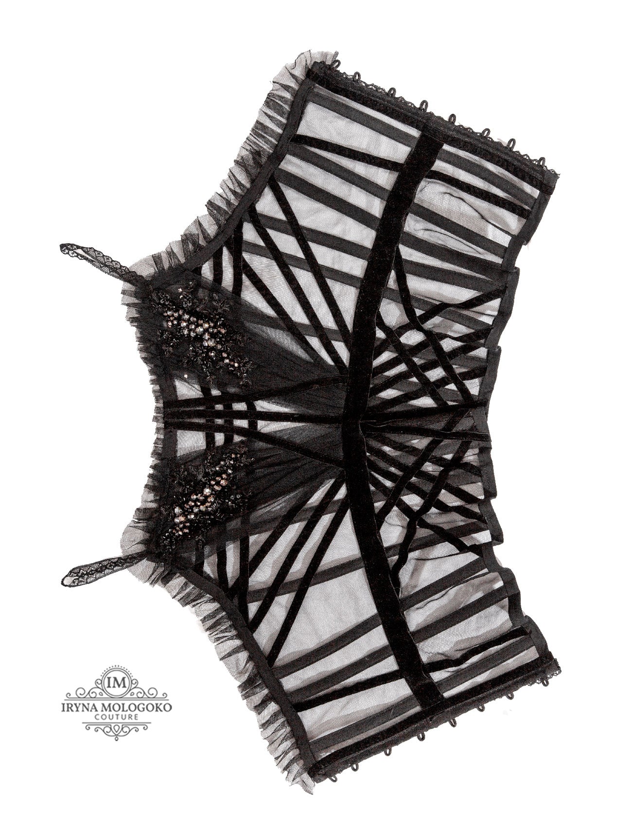 Syrena Red Carpet Style Goth Corset - Mologoko Couture
