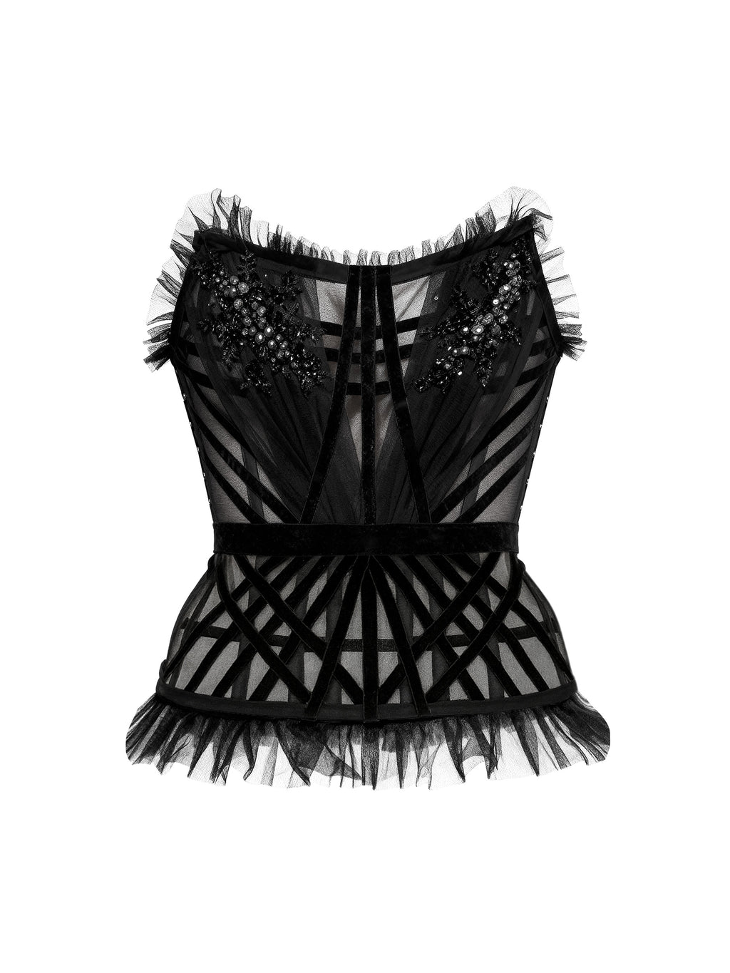 Syrena Red Carpet Style Goth Corset