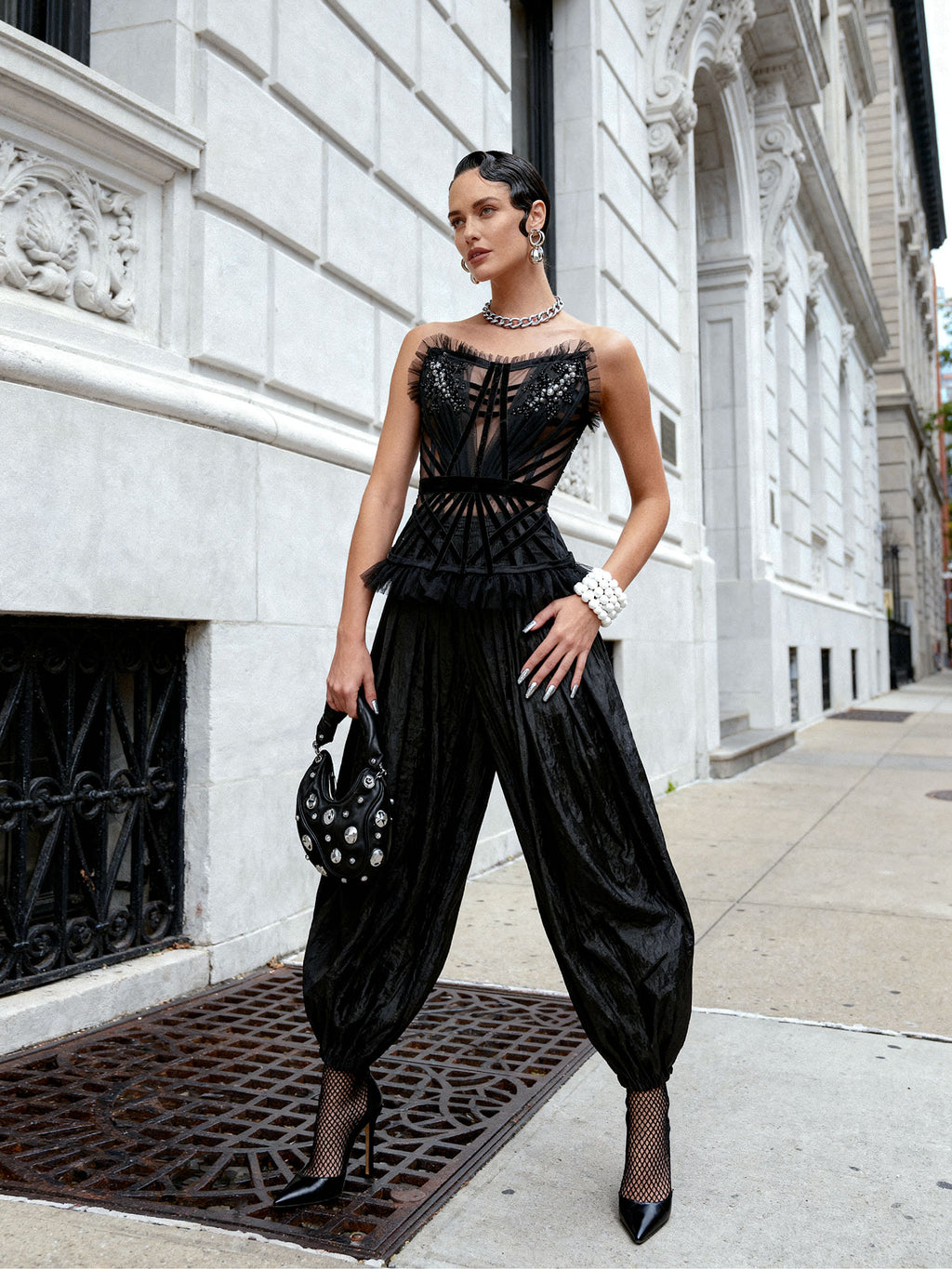 Syrena Red Carpet Style Goth Corset