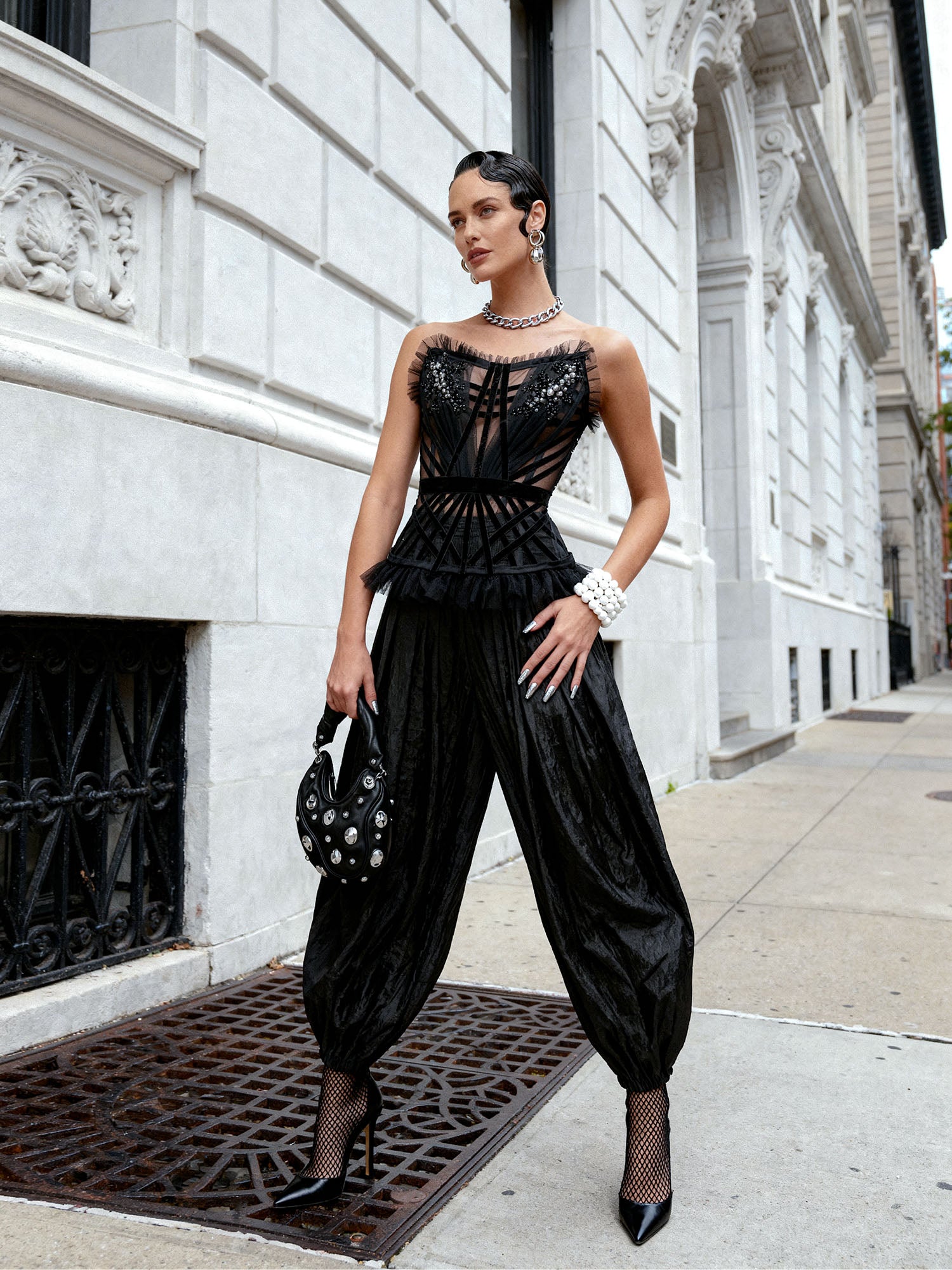 Syrena Red Carpet Style Goth Corset