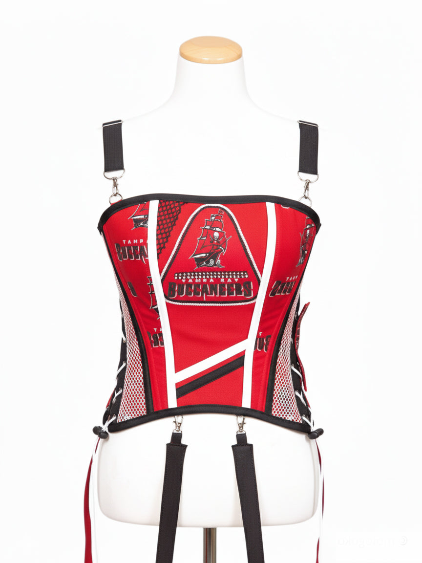Tampa Bay Buccaneers Football Team Corset Bustier Top