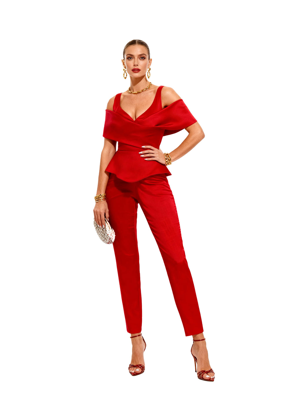 Genevieve Gown 3-piece Set with Overskirt