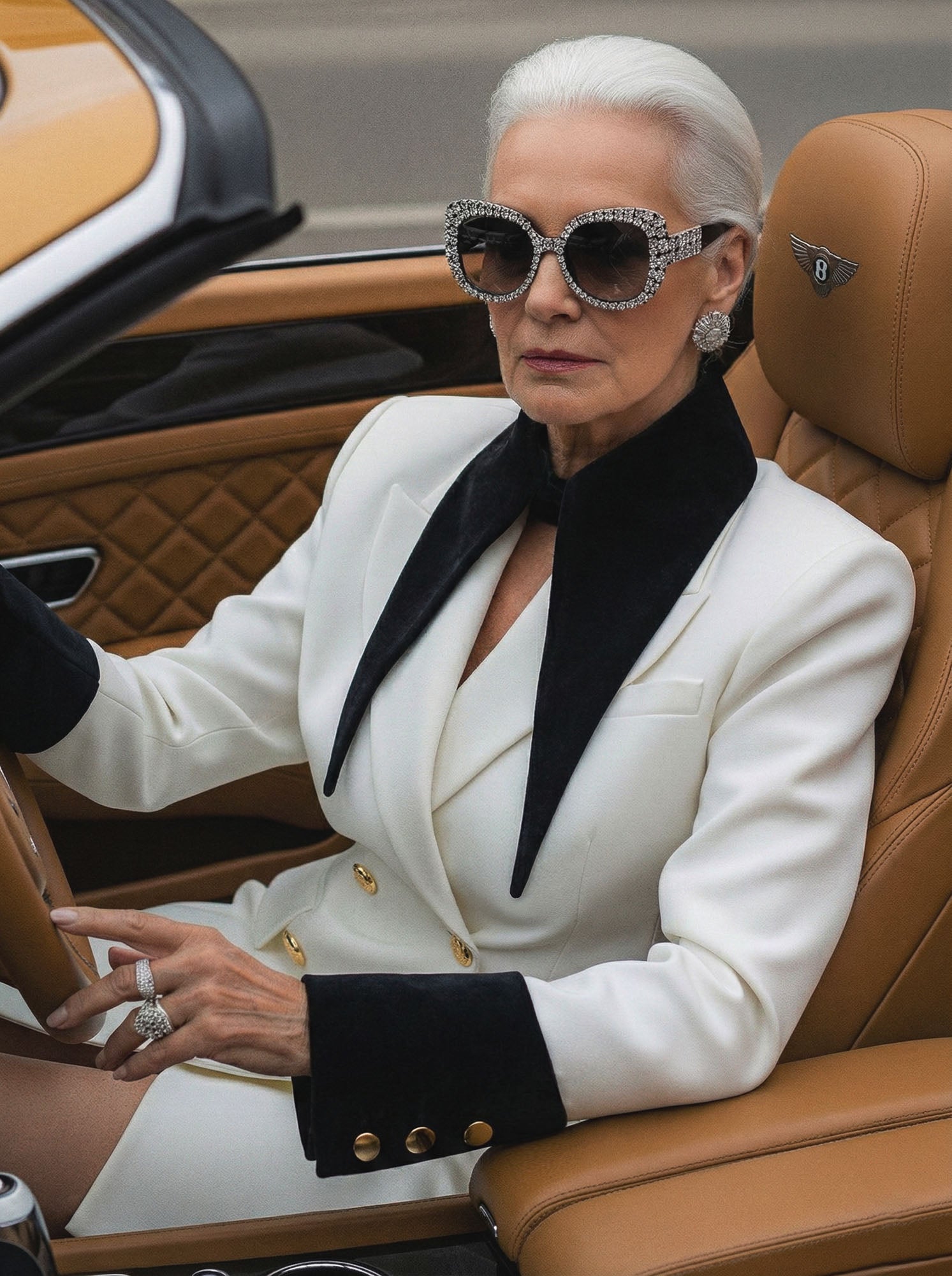 Large Detachable Velvet Collar