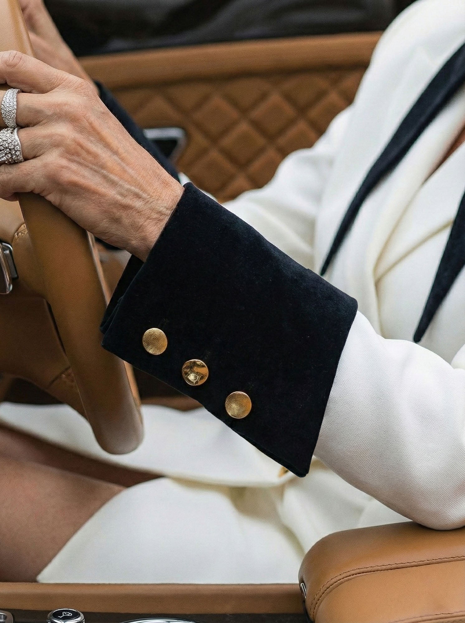 Black Velvet Detachable High Cuffs
