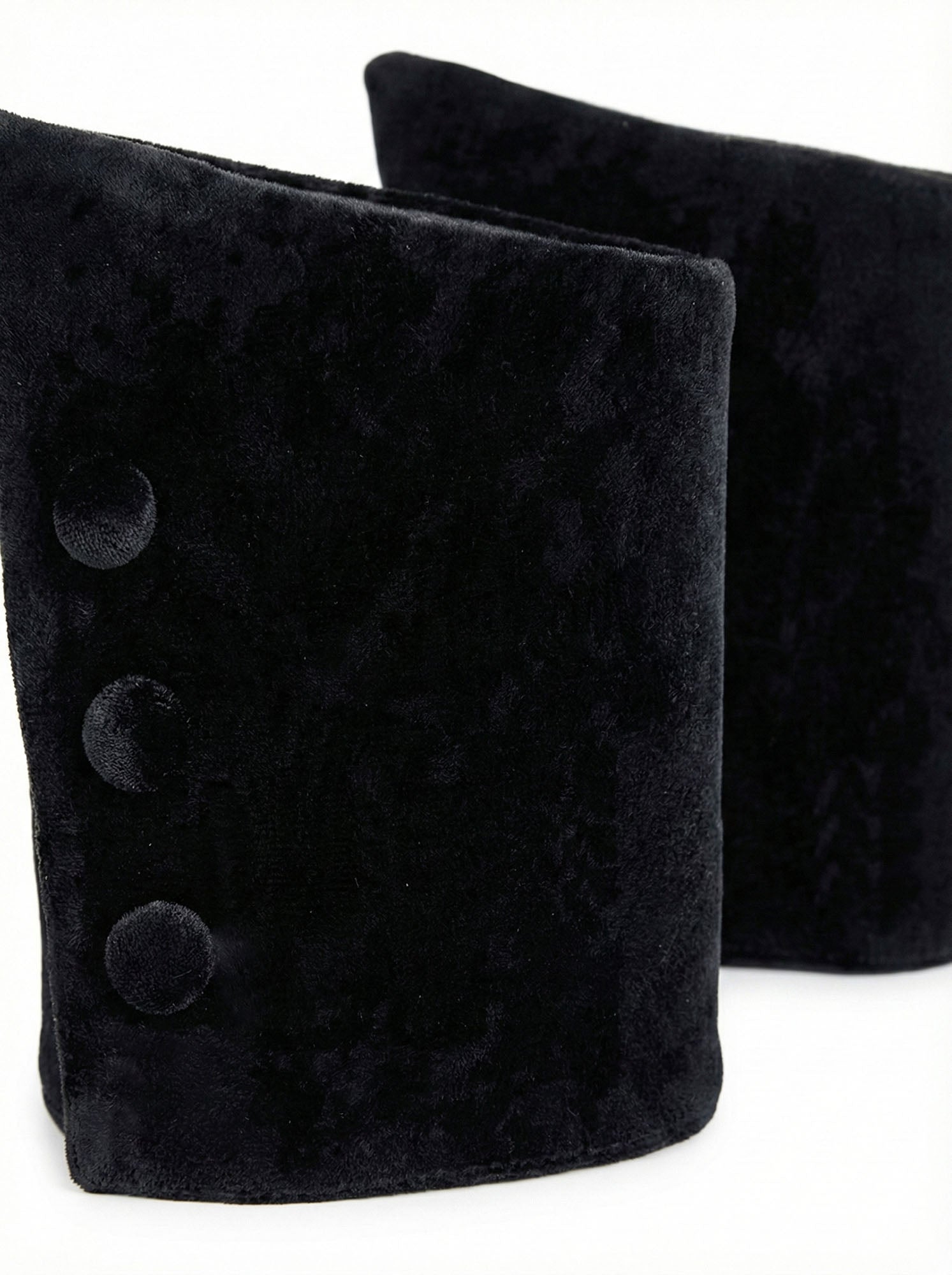 Black Velvet Detachable High Cuffs