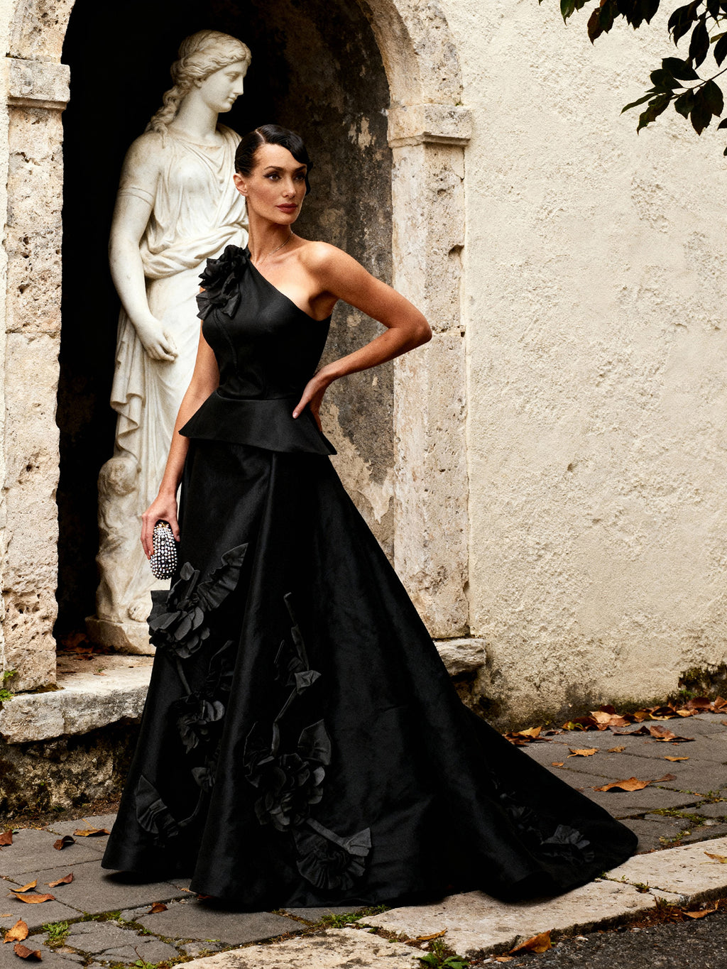 Viviana 3d Flowers Ball Gown Set