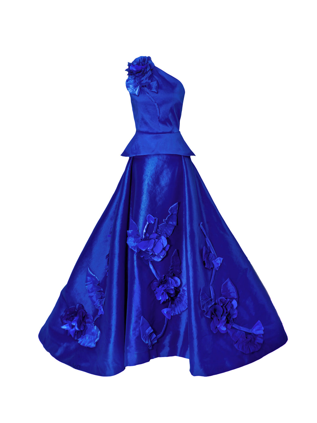 Viviana 3d Flowers Ball Gown Set