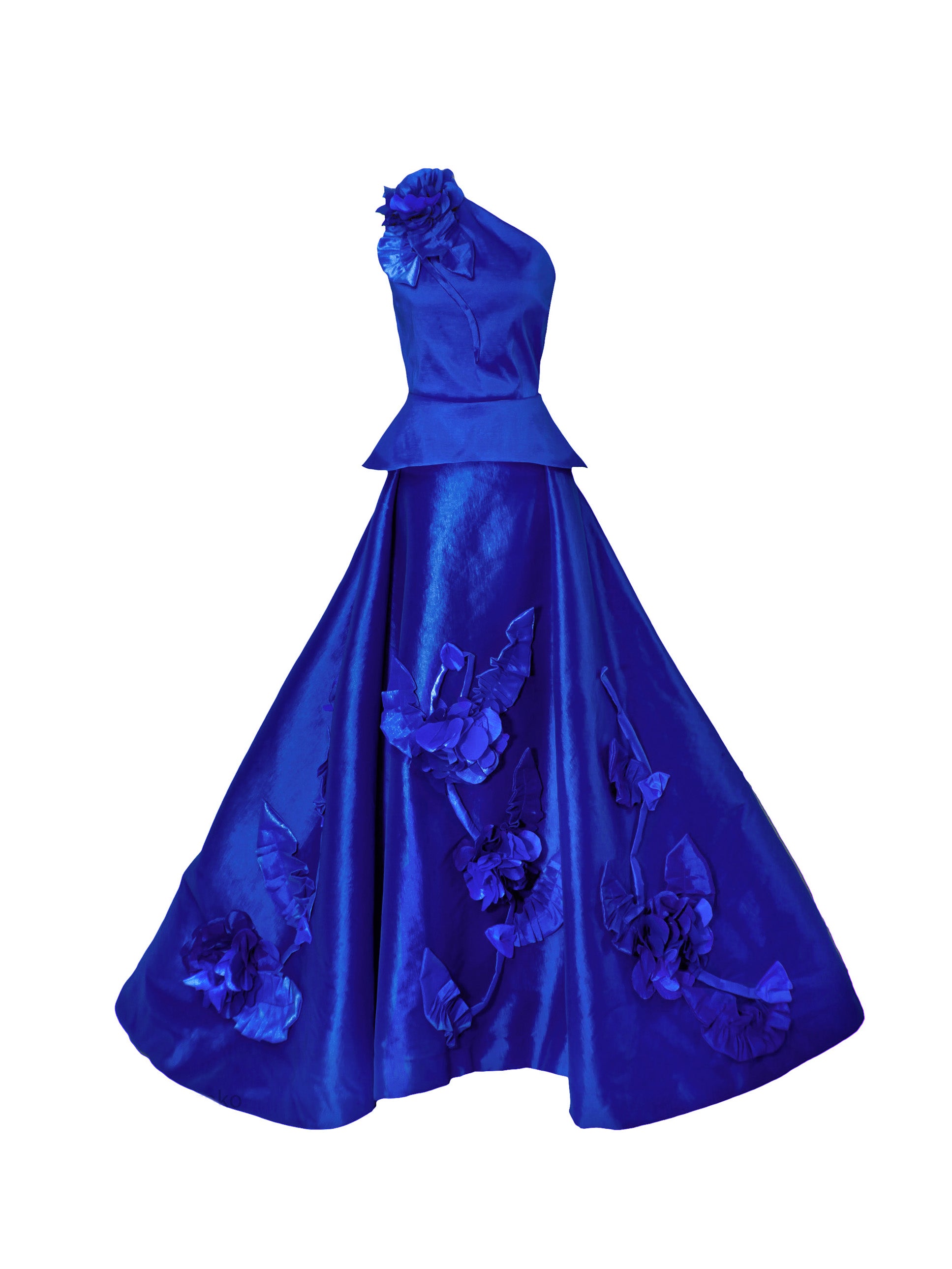 Viviana 3d Flowers Ball Gown Set