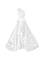 Viviana 3d Flowers Ball Gown Set