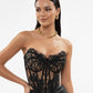 The Chapel Window Butterfly Bustier in Black