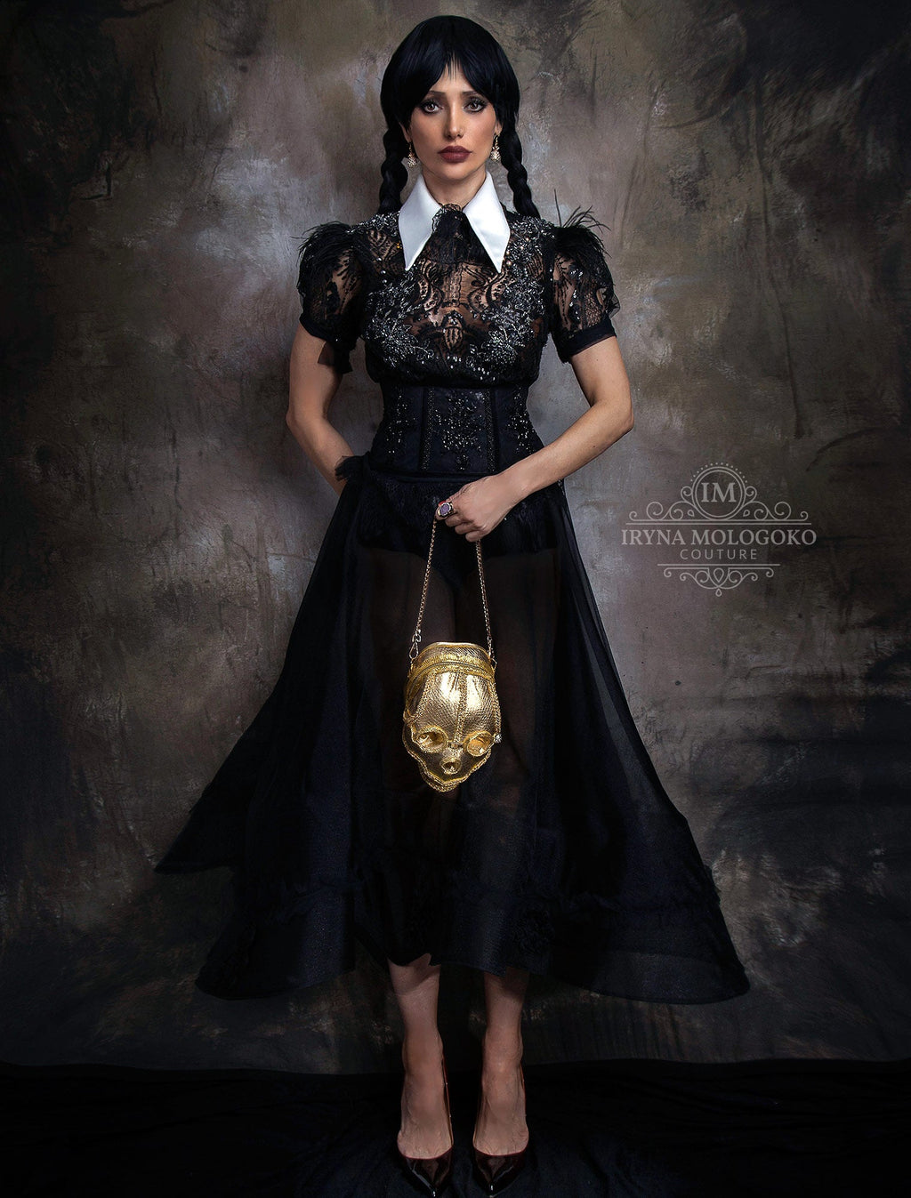 Wednesday Addams Removable White Pointy Collar - Mologoko Couture