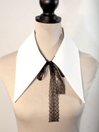 Base Removable White Pointy Collar